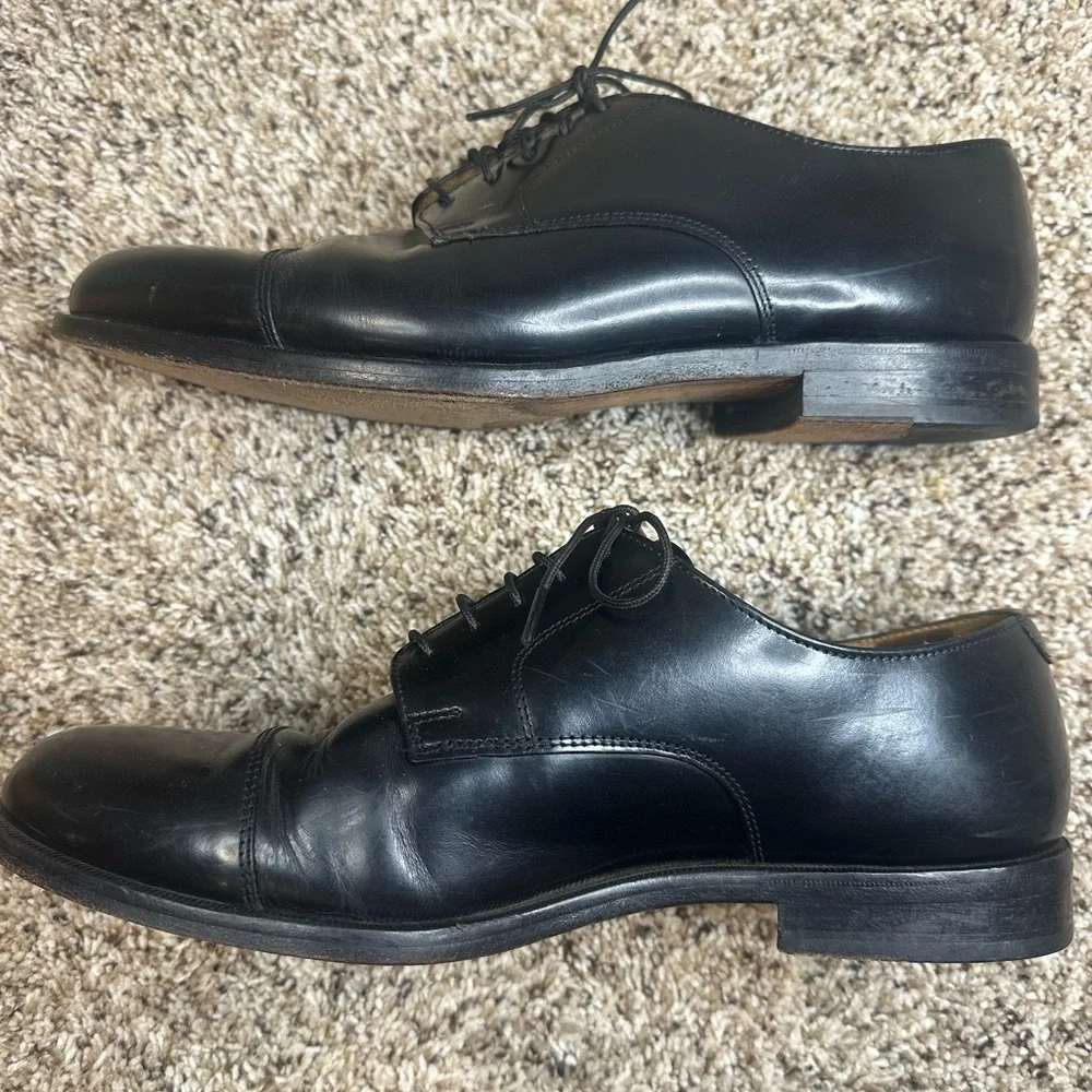 Cole Haan Men's‎ Caldwell 10D Black Leather Oxford Dress Shoes
